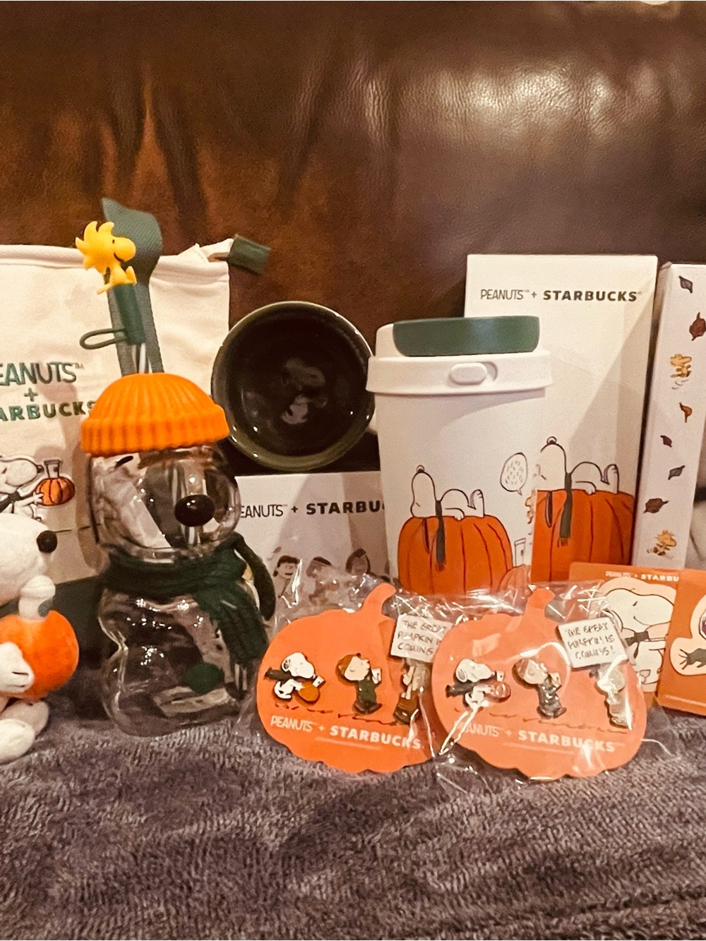 Starbucks x Snoopy Peanuts collab. GLASS CUP ONLY!